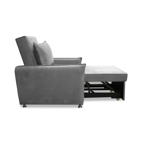 Silla Multipropósito Napoli Plata 75x94cm de Un Puesto Reclinable Antifluido y sin Apoya Brazos - SOFAS Y POLTRONAS | Bylmo