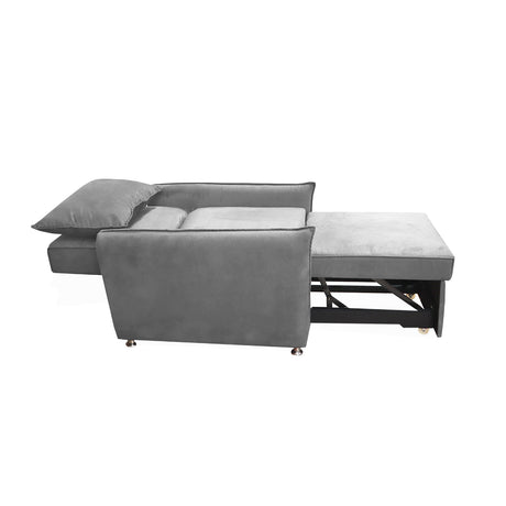 Silla Multipropósito Napoli Plata 75x94cm de Un Puesto Reclinable Antifluido y sin Apoya Brazos - SOFAS Y POLTRONAS | Bylmo