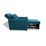 Silla Multipropósito Napoli Turquesa 75x94cm de Un Puesto Reclinable Antifluido y sin Apoya Brazos - SOFAS Y POLTRONAS | Bylmo