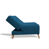 Poltrona Egli Azul Petróleo 70x94cm de Un Puesto Reclinable Antifluido y sin Apoya Brazos - SOFAS Y POLTRONAS | Bylmo