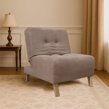 Poltrona Egli Camel 70x94cm de Un Puesto Reclinable Antifluido y sin Apoya Brazos - SOFAS Y POLTRONAS | Bylmo