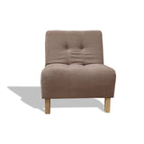 Poltrona Egli Camel 70x94cm de Un Puesto Reclinable Antifluido y sin Apoya Brazos - SOFAS Y POLTRONAS | Bylmo