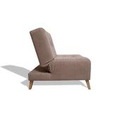Poltrona Egli Camel 70x94cm de Un Puesto Reclinable Antifluido y sin Apoya Brazos - SOFAS Y POLTRONAS | Bylmo