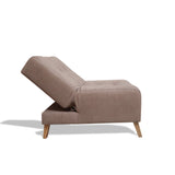 Poltrona Egli Camel 70x94cm de Un Puesto Reclinable Antifluido y sin Apoya Brazos - SOFAS Y POLTRONAS | Bylmo