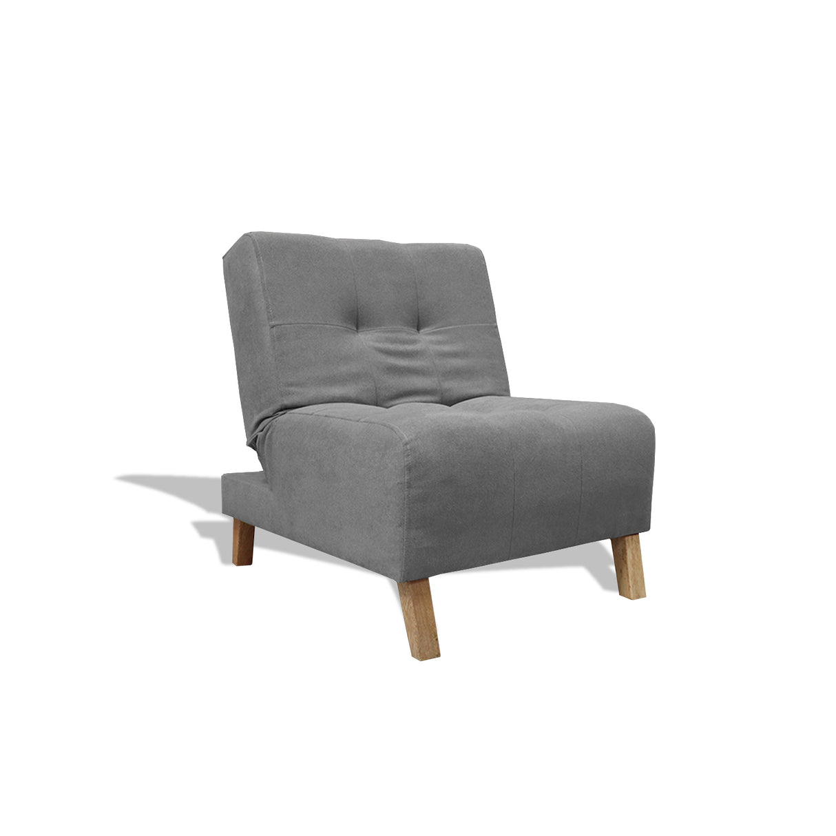 Poltrona Egli Gris 70x94cm de Un Puesto Reclinable Antifluido y sin Apoya Brazos - SOFAS Y POLTRONAS | Bylmo