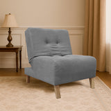 Poltrona Egli Gris 70x94cm de Un Puesto Reclinable Antifluido y sin Apoya Brazos - SOFAS Y POLTRONAS | Bylmo