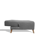 Poltrona Egli Gris 70x94cm de Un Puesto Reclinable Antifluido y sin Apoya Brazos - SOFAS Y POLTRONAS | Bylmo