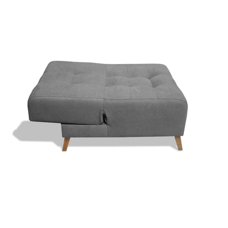 Poltrona Egli Gris 70x94cm de Un Puesto Reclinable Antifluido y sin Apoya Brazos - SOFAS Y POLTRONAS | Bylmo