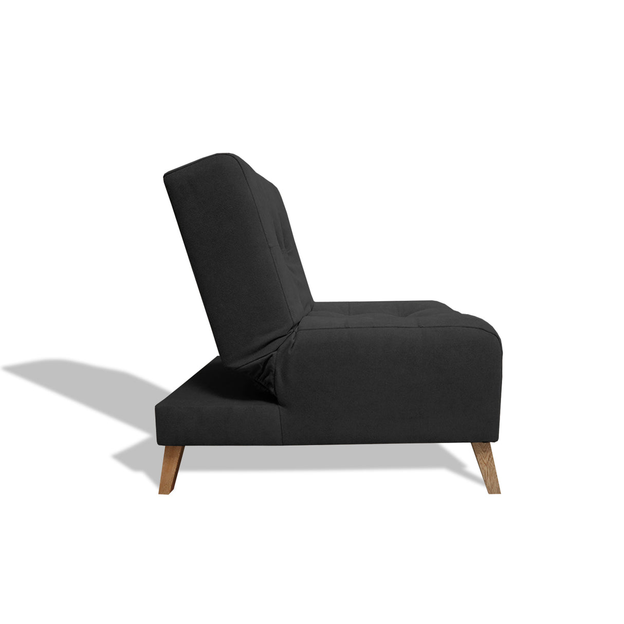 Poltrona Egli Negro 70x94cm de Un Puesto Reclinable Antifluido y sin Apoya Brazos - SOFAS Y POLTRONAS | Bylmo