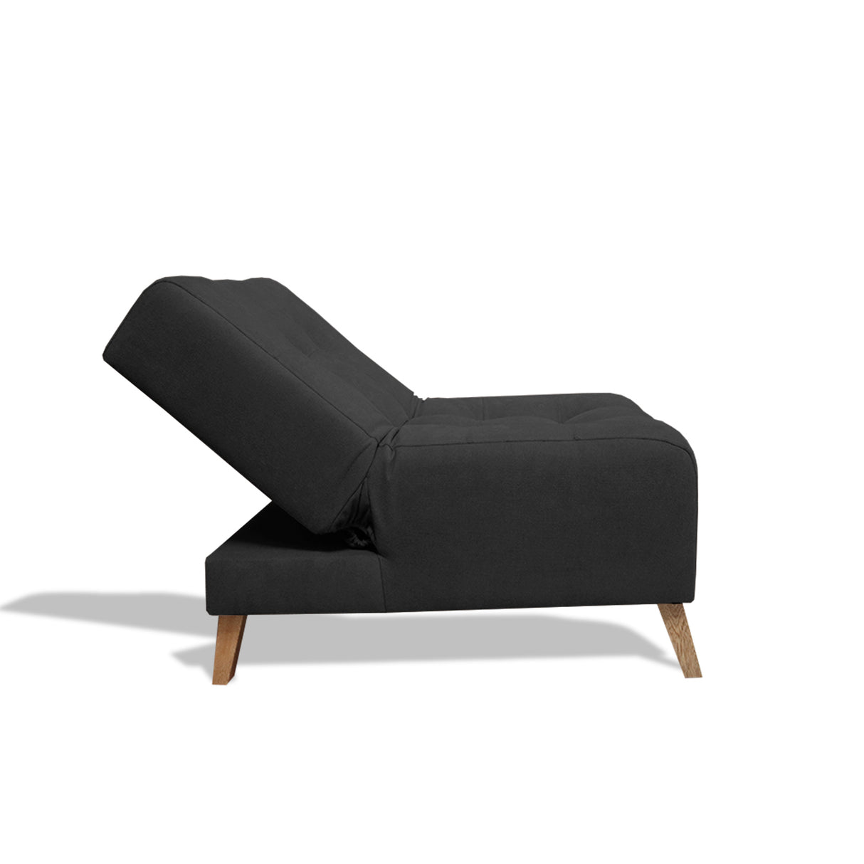 Poltrona Egli Negro 70x94cm de Un Puesto Reclinable Antifluido y sin Apoya Brazos - SOFAS Y POLTRONAS | Bylmo