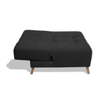 Poltrona Egli Negro 70x94cm de Un Puesto Reclinable Antifluido y sin Apoya Brazos - SOFAS Y POLTRONAS | Bylmo