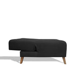 Poltrona Egli Negro 70x94cm de Un Puesto Reclinable Antifluido y sin Apoya Brazos - SOFAS Y POLTRONAS | Bylmo