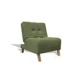 Poltrona Egli Verde 70x94cm de Un Puesto Reclinable Antifluido y sin Apoya Brazos - SOFAS Y POLTRONAS | Bylmo