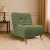 Poltrona Egli Verde 70x94cm de Un Puesto Reclinable Antifluido y sin Apoya Brazos - SOFAS Y POLTRONAS | Bylmo