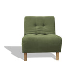 Poltrona Egli Verde 70x94cm de Un Puesto Reclinable Antifluido y sin Apoya Brazos - SOFAS Y POLTRONAS | Bylmo
