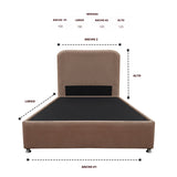 Combo Base Cama y Cabecero Comfort Camel para Cama Sencilla 100 X 190 Cm con Patas - CAMAS | Bylmo