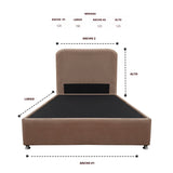 Combo Base Cama y Cabecero Comfort Camel para Cama Semidoble 120 X 190 Cm con Patas - CAMAS | Bylmo