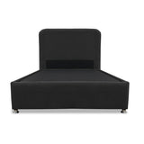 Combo Base Cama y Cabecero Comfort Negro para Cama Semidoble 120 X 190 Cm con Patas - CAMAS | Bylmo