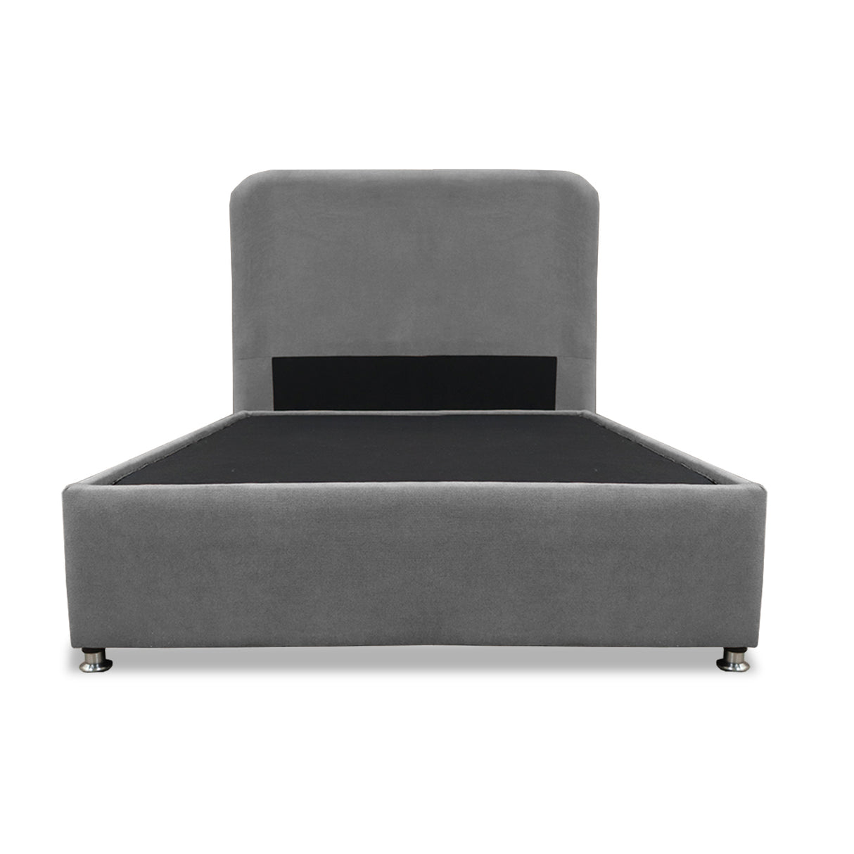 Combo Base Cama y Cabecero Comfort Gris para Cama Doble 140 X 190 Cm con Patas - CAMAS | Bylmo