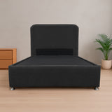 Combo Base Cama y Cabecero Comfort Negro para Cama Doble 140 X 190 Cm con Patas - CAMAS | Bylmo