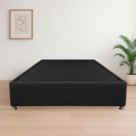 Base Cama Graf Negro para Cama Sencilla 100 X 190 Cm con Patas - CAMAS | Bylmo
