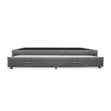 Cama Tarima Nido Comfort Gris para Cama Sencilla 100 X 190 Cm con Patas - CAMAS | Bylmo