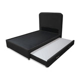 Combo Cama Tarima Nido y Cabecero Comfort Negro para Cama Sencilla 100 X 190 Cm con Patas - CAMAS | Bylmo