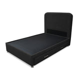 Combo Cama Tarima Nido y Cabecero Comfort Negro para Cama Sencilla 100 X 190 Cm con Patas - CAMAS | Bylmo