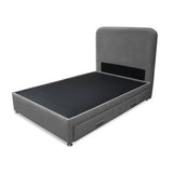 Combo Cama Tarima Nido y Cabecero Comfort Gris para Cama Semidoble 120 X 190 Cm con Patas - CAMAS | Bylmo