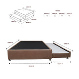 Cama Tarima Nido Comfort Camel para Cama Doble 140 X 190 Cm con Patas - CAMAS | Bylmo