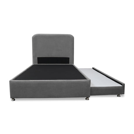 Combo Cama Tarima Nido y Cabecero Comfort Gris para Cama Doble 140 X 190 Cm con Patas - CAMAS | Bylmo