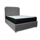Combo Base Cama y Colchón Comfort Gris para Cama Semidoble 120 X 190 Cm con Patas - CAMAS | Bylmo