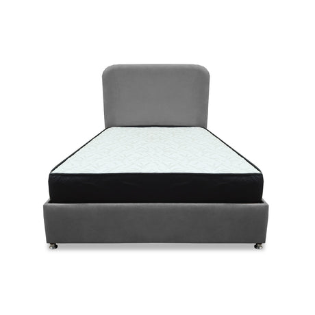 Combo Base Cama y Colchón Comfort Gris para Cama Doble 140 X 190 Cm con Patas - CAMAS | Bylmo