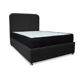 Combo Base Cama y Colchón Comfort Negro para Cama Doble 140 X 190 Cm con Patas - CAMAS | Bylmo