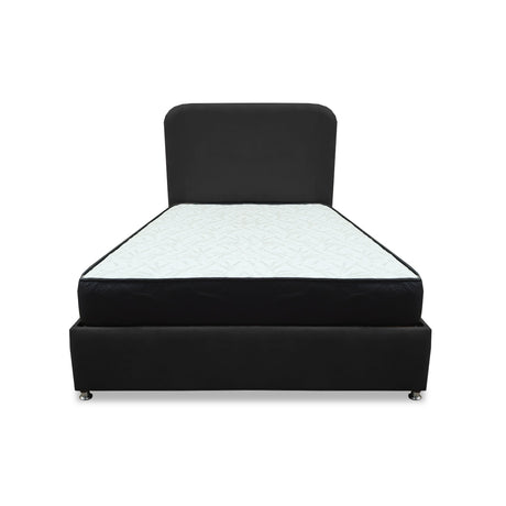Combo Base Cama y Colchón Comfort Negro para Cama Doble 140 X 190 Cm con Patas - CAMAS | Bylmo