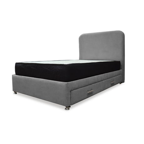 Combo Cama Tarima y Colchón Comfort Gris para Cama Sencilla 100 X 190 Cm con Patas - CAMAS | Bylmo