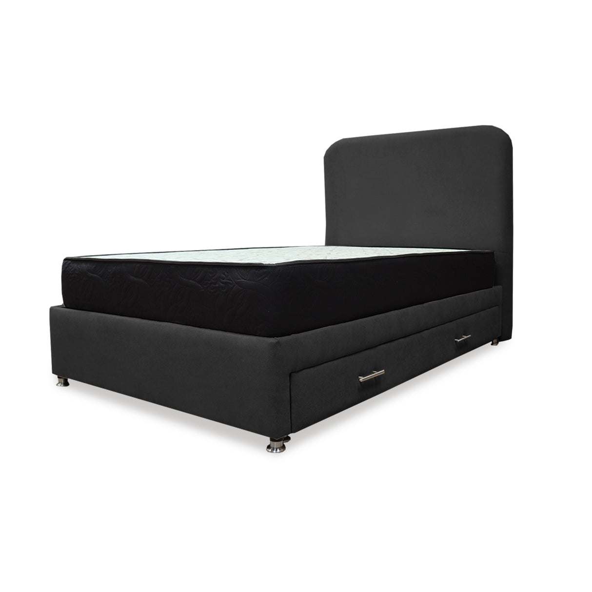 Combo Cama Tarima y Colchón Comfort Negro para Cama Sencilla 100 X 190 Cm con Patas - CAMAS | Bylmo