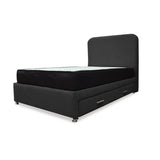 Combo Cama Tarima y Colchón Comfort Negro para Cama Sencilla 100 X 190 Cm con Patas - CAMAS | Bylmo