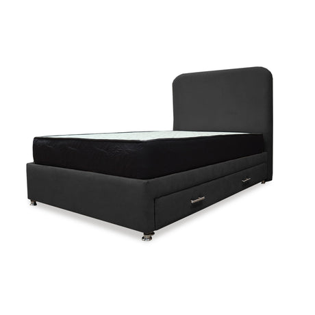 Combo Cama Tarima y Colchón Comfort Negro para Cama Sencilla 100 X 190 Cm con Patas - CAMAS | Bylmo