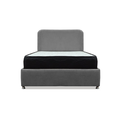 Combo Cama Tarima y Colchón Comfort Gris para Cama Semidoble 120 X 190 Cm con Patas - CAMAS | Bylmo