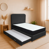 Combo Cama Tarima y Colchón Comfort Negro para Cama Semidoble 120 X 190 Cm con Patas - CAMAS | Bylmo