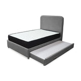 Combo Cama Tarima y Colchón Comfort Gris para Cama Doble 140 X 190 Cm con Patas - CAMAS | Bylmo