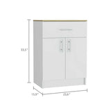 Organizador de Cocina Mayorca Blanco y Duna 60x85.1cm con un Entrepaño y con Dos Comportamientos - BARRAS Y MUEBLES AUXILIARES | Bylmo