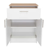 Organizador de Cocina Mayorca Blanco y Duna 60x85.1cm con un Entrepaño y con Dos Comportamientos - BARRAS Y MUEBLES AUXILIARES | Bylmo