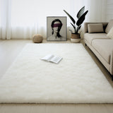 Alfombra de Peluche Rectangular Blanco 150x200cm Fondo Entero Suave Antideslizante para Sala De Estar - TAPETES Y ALFOMBRAS | Bylmo