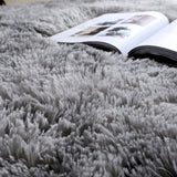 Alfombra de Peluche Rectangular gris 60x150cm Fondo Entero Suave Antideslizante para Dormitorio - TAPETES Y ALFOMBRAS | Bylmo