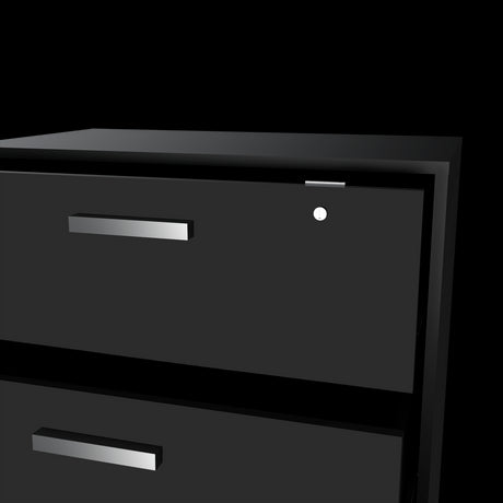 Archivador Wengue 52.8x20.9cm Oficio con Tres Cajones y con Ruedas - ARCHIVADORES | Bylmo