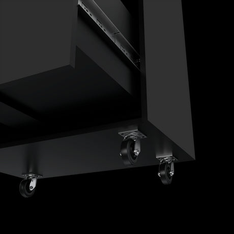 Archivador Wengue 52.8x20.9cm Oficio con Tres Cajones y con Ruedas - ARCHIVADORES | Bylmo