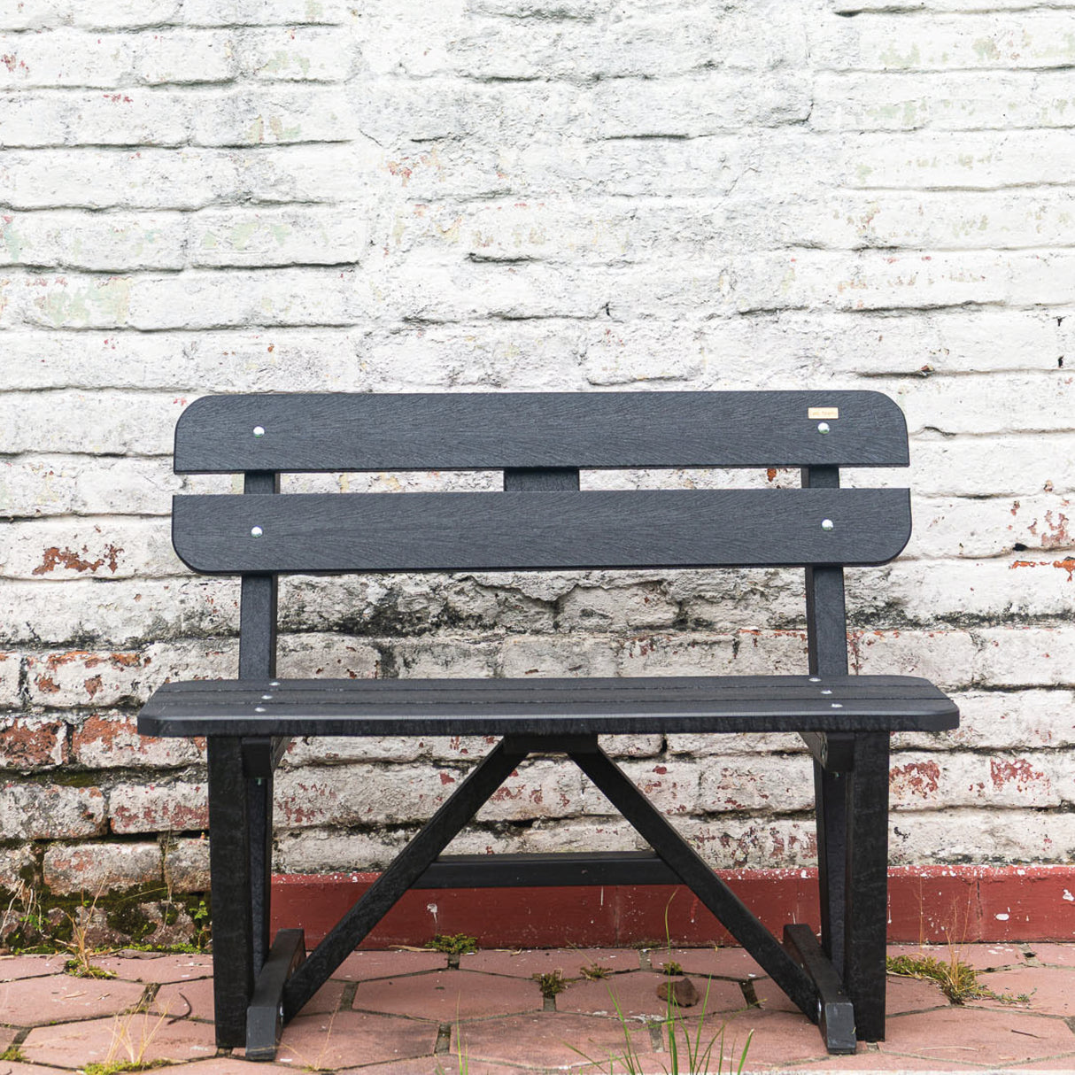 Banca Begonia Negro 100x80cm sin Apoyabrazos - SILLAS DE EXTERIOR | Bylmo