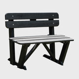 Banca Begonia Negro 100x80cm sin Apoyabrazos - SILLAS DE EXTERIOR | Bylmo